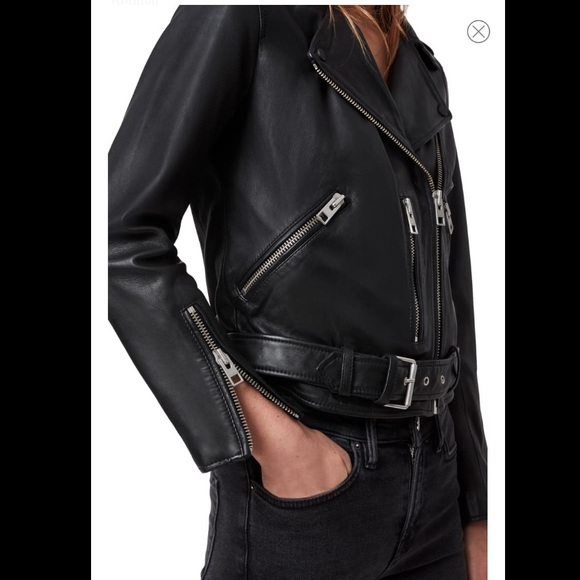 *final price All Saints Balfern Biker Jacket - Picture 3 of 12
